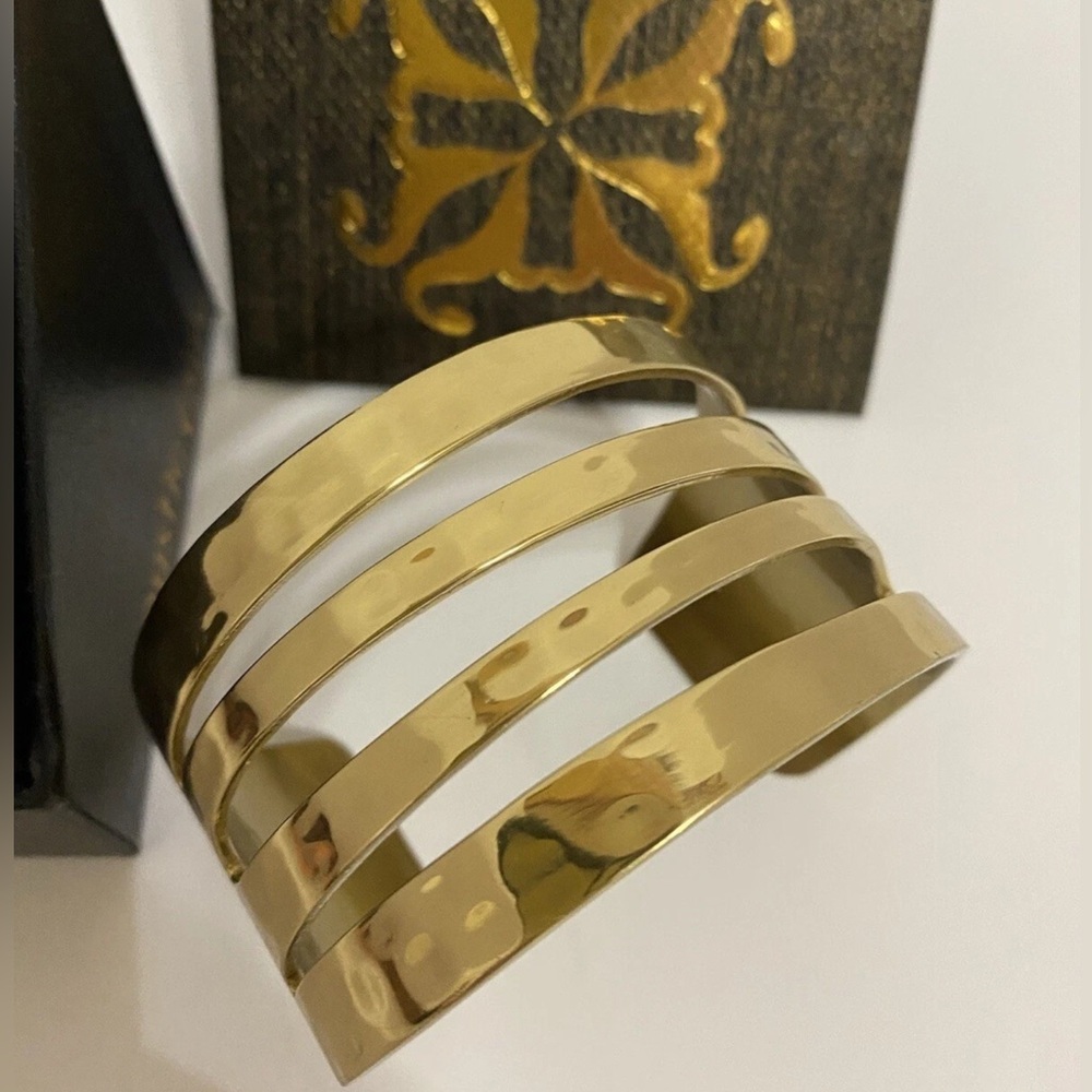 Rustic Cuff Hammered Bracelet 1467